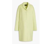 Caia wool and silk-blend twill coat - Yellow
