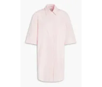 Evora cotton mini shirt dress - Pink