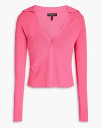 Rag & Bone Asher ribbed-knit cardigan - Pink Pink