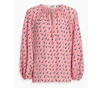 Freddie printed crepe blouse - Pink