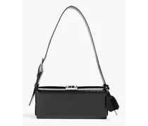 Grace Lungo crinkled-leather shoulder bag - Black