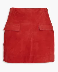 Loulou Studio Veria suede mini skirt - Red Red