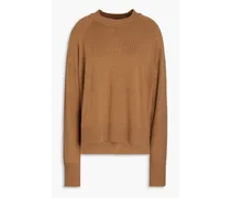 Silk-blend sweater - Brown