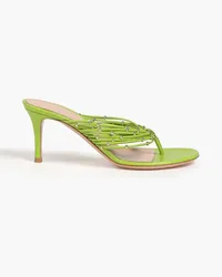 Gianvito Rossi Luxor studded leather sandals - Green Green