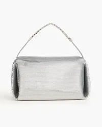 Alexander Wang Marquess micro sequined satin tote - Metallic Metallic