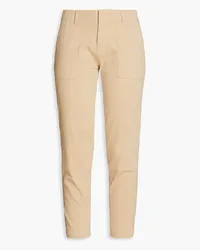 ATM Cropped cotton-blend twill tapered pants - Neutral Neutral