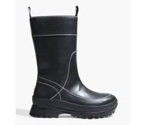 Faux leather rain boots - Black