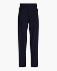 Giorgio Armani Pleated crepe pants - Blue Blue