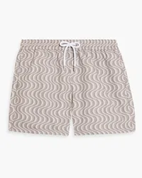 Frescobol Carioca Short-length printed swim shorts - Neutral Neutral