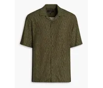 Avery printed mousseline shirt - Green