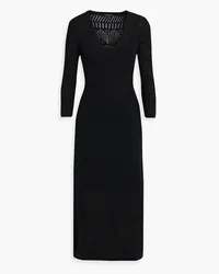 Rag & Bone Renee crocheted cotton-blend midi dress - Black Black