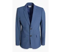 Wool-blend blazer - Blue
