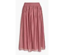 TENCEL-blend™ organza midi skirt - Pink