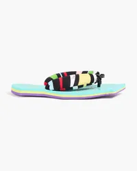 Emilio Pucci Printed jersey sandals - Black Black