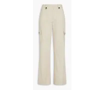 Peter cotton-blend twill cargo pants - Neutral