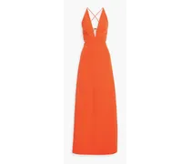 Stretch-crepe gown - Orange