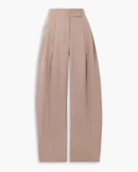 ATTICO Gary wool-twill wide-leg pants - Neutral Neutral