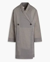 Rick Owens Double-breasted ripstop coat - Gray Gray