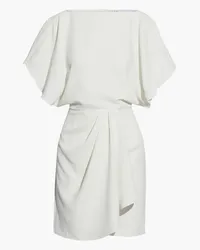 IRO Nartav wrap-effect draped crepe mini dress - White White