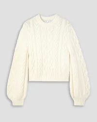 Proenza Schouler Cable-knit merino wool sweater - White White