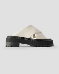 Proenza Schouler Leather platform sandals - White White