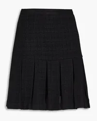 Sandro Pleated tweed mini skirt - Black Black