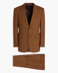 Dunhill Slim-fit grain de poudre wool suit - Brown Brown