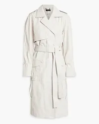 MUUBAA Leather trench coat - White White