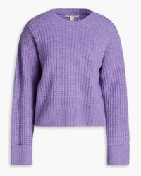 Autumn Cashmere Waffle-knit cashmere sweater - Purple Purple