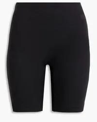 Alexander Wang Appliquéd jersey shorts - Black Black