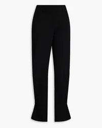 J.W.Anderson Ring-embellished grain de poudre slim-leg pants - Black Black