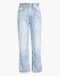 Rag & Bone Alex printed TENCEL™ straight-leg pants - Blue Blue