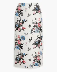 Valentino Garavani Metallic jacquard skirt - White White