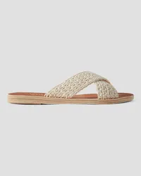 Ancient Greek Sandals Thais crocheted sandals - White White