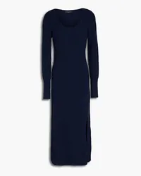 Rag & Bone Sunny ribbed cotton-blend midi dress - Blue Blue