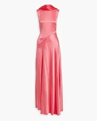 Roksanda Ilincic Klanira draped silk-satin gown - Pink Pink