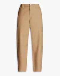 Ganni Cotton tapered pants - Neutral Neutral