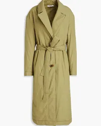 REJINA PYO Agnes belted organic cotton-canvas coat - Green Green