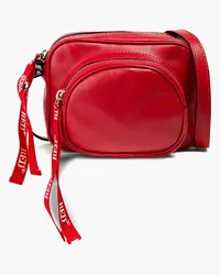 RED Valentino Double Disco leather shouklder bag - Red Red