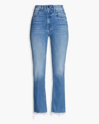 Mother The Hustler faded kick-flare jeans - Blue Blue