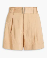 A.L.C. Grayson pleated crepe shorts - Neutral Neutral