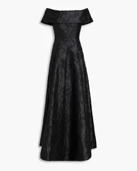 Rebecca Vallance Colette jacquard gown - Black Black