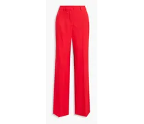 Morissey satin-crepe wide-leg pants - Red