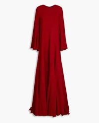 Oscar de la Renta Crepe maxi dress - Burgundy Burgundy