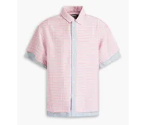 Melancia gingham jacquard shirt - Pink