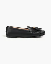 TOD'S Tasseled leather loafers - Black Black