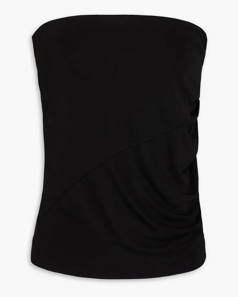Helmut Lang Strapless jersey top - Black Black