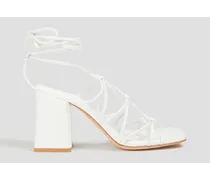 Mina leather sandals - White