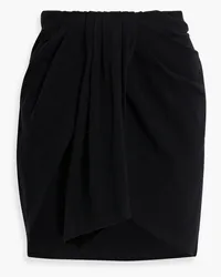 IRO Serta draped cotton-blend mini skirt - Black Black