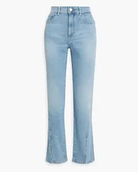 DL1961  Patti faded high-rise straight-leg jeans - Blue Blue